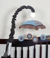 Buy Online Best Boutique Blue Brown Scribble Musical Mobile by GEENNY - optimababy