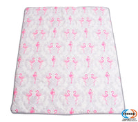 Buy Online Best Bumperless 12 Pieces Flamingo Bird Baby Nursery Crib Bedding Set - optimababy