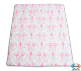 Buy Online Best Bumperless 12 Pieces Flamingo Bird Baby Nursery Crib Bedding Set - optimababy