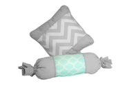 Buy Online Best Bumperless Boutique Baby 12 Piece Crib Bedding Set, Soft Mint Green/Gray Chevron - optimababy