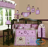 Buy Online Best Bumperless GEENNY Animal Kingdom 12PCS CRIB BEDDING SET - optimababy