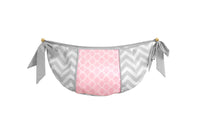 Buy Online Best Bumperless Salmon Pink Gray Chevron Boutique Baby 12 Piece Crib Bedding Set - optimababy