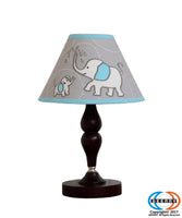 Buy Online Best GEENNY Blizzard Blue Grey Elephant Lamp Shade Only (without base) - optimababy