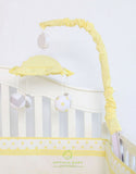 OptimaBaby Yellow Grey Chevron Musical Mobile