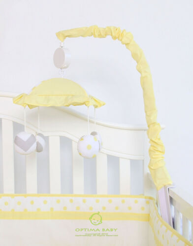 OptimaBaby Yellow Grey Chevron Musical Mobile