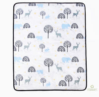 OptimaBaby Bumperless Woodland Forest Deer 5 Piece Baby Nursery Crib Bedding Set