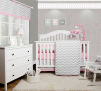 Chevron store crib bumper