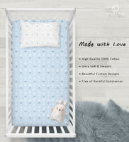 OptimaBaby 2PCS Pack Woodland Blue Arrow Fitted Crib Sheets