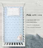 OptimaBaby 2PCS Pack Woodland Blue Arrow Fitted Crib Sheets