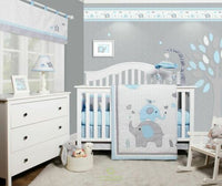 OptimaBaby Blue Grey Elephant Musical Mobile