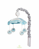 OptimaBaby Blue Grey Elephant Musical Mobile