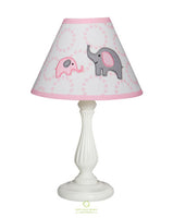 OptimaBaby Pink Grey Elephant Lamp Shade Only (without base)