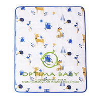 OptimaBaby Bumperless 5PCS Enchanted Forest Animals Baby Nursery Crib Bedding Set