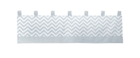 Bumperless Glacier Blue Gray Chevron Boutique Baby 12 Piece Crib Bedding Set