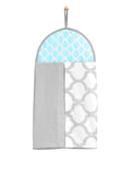 Bumperless Glacier Blue Gray Chevron Boutique Baby 12 Piece Crib Bedding Set