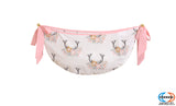 Bumperless Baby Girl Deer Family 12 Piece Nursery Crib Bedding Set