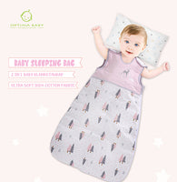 OptimaBaby Pink Grey Woodland Deer Baby Sleeping Bag 1.0 Tog Small (0-12M)