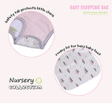 OptimaBaby Pink Grey Woodland Deer Baby Sleeping Bag 1.0 Tog Small (0-12M)