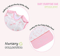 OptimaBaby Pink Flamingo Baby Sleeping Bag 1.0 Tog Small (0-12M)