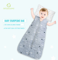 OptimaBaby Blue White Star Baby Sleeping Bag 1.0 Tog Small (0-12M)