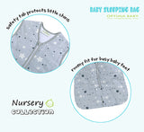 OptimaBaby Blue White Star Baby Sleeping Bag Winter Model 2.5 Tog Small (0-12M)